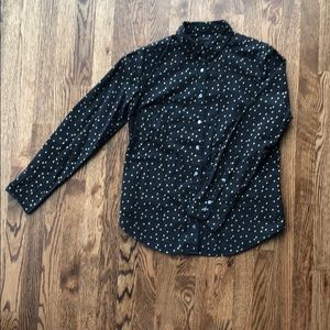 Jcrew perfect fit long sleeve cotton shirt